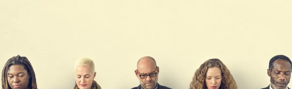 Diverse Group of People Community Togetherness Technology Sitting Concept